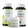 Biostile Paket Gesunde Knochen - Nutribones + B-complex + Silicij ✔ Geschenk Easy Step Creme