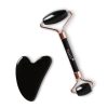 Biostile Revitalisierendes Duo - Gua Sha + Roller - Massage-Set - Natürliche Massageharmonie für strahlende Haut